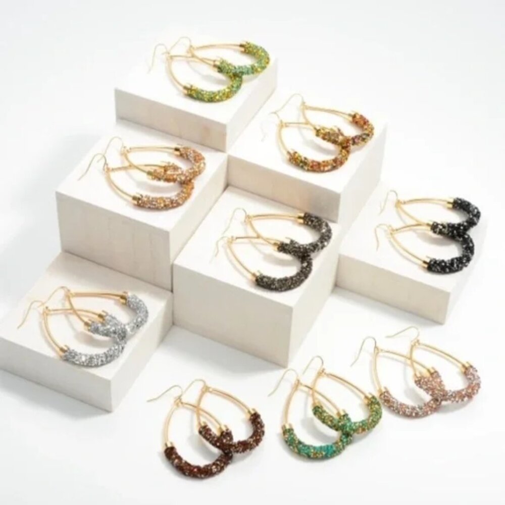 Avant - Sparkling Teardrop Earrings